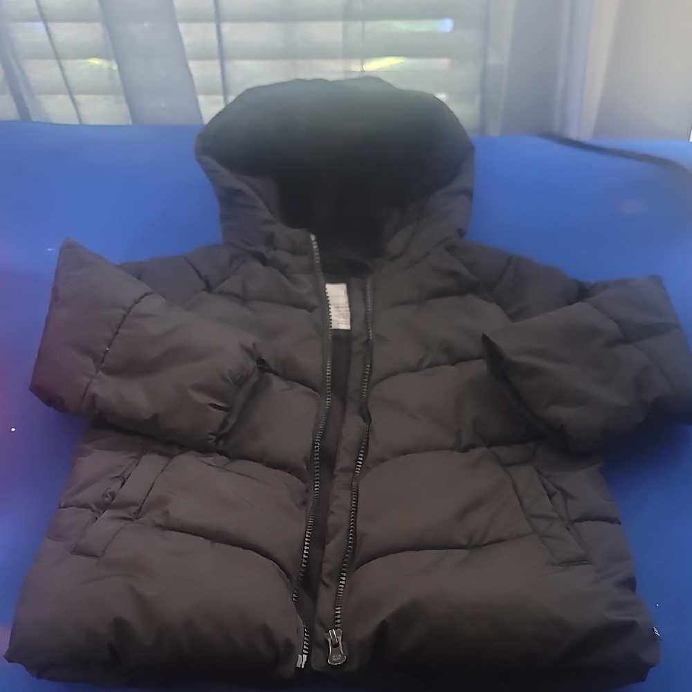 GAP Black Puffer Jacket with Hood
